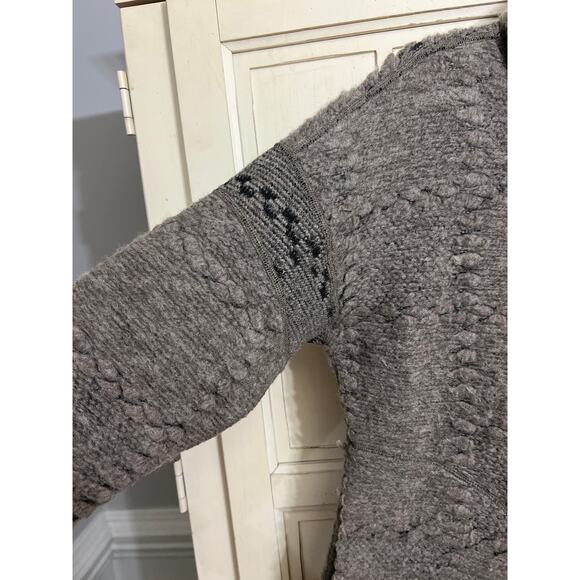 Prana size medium wool blend cowl neck sweater with pockets - Picture 3 of 6